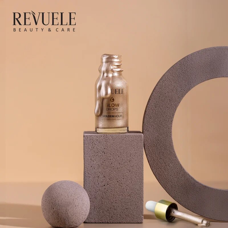 Revuele Glow Drops Golden Hour serum za osvetljevanje za telo in obraz 20 ml