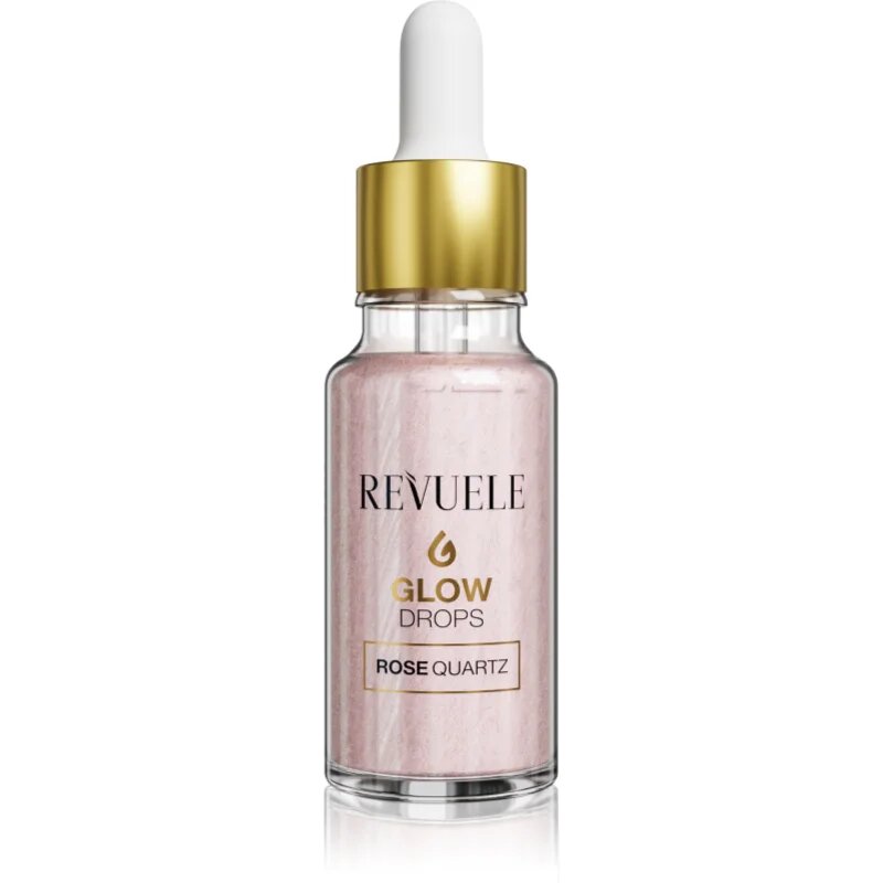 Revuele Glow Drops Rose Quartz serum za osvetljevanje za telo in obraz 20 ml