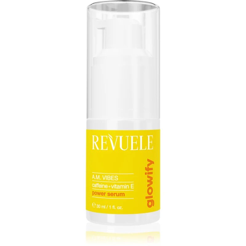 Revuele Glowify A.M. Vibes Power Serum Caffeine + Vitamin E serum za osvetljevanje za predel okoli oči 30 ml