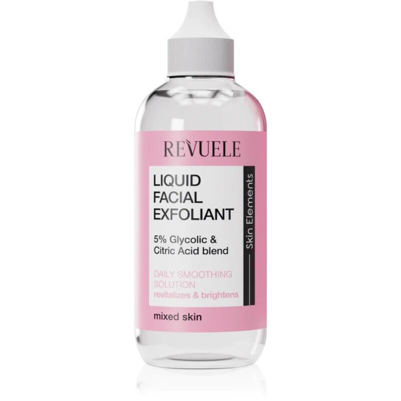 Revuele Liquid Facial Exfoliant 5% Glycolic + Citric Acid blend eksfoliacijski piling serum za mešano kožo 125 ml