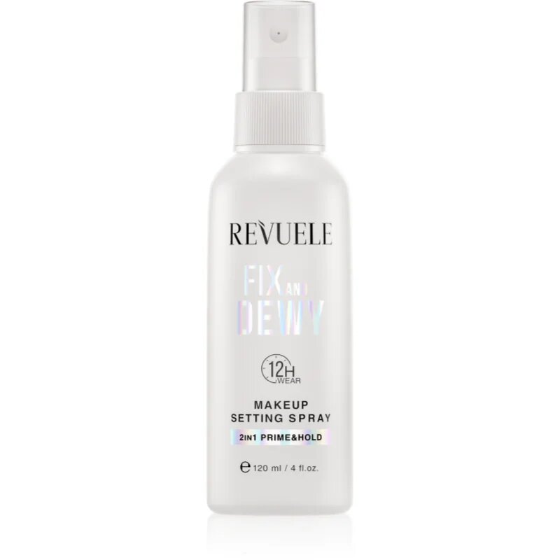 Revuele Makeup Setting Spray Fix And Dewy pršilo za fiksiranje make-upa za osvetlitev kože 120 ml