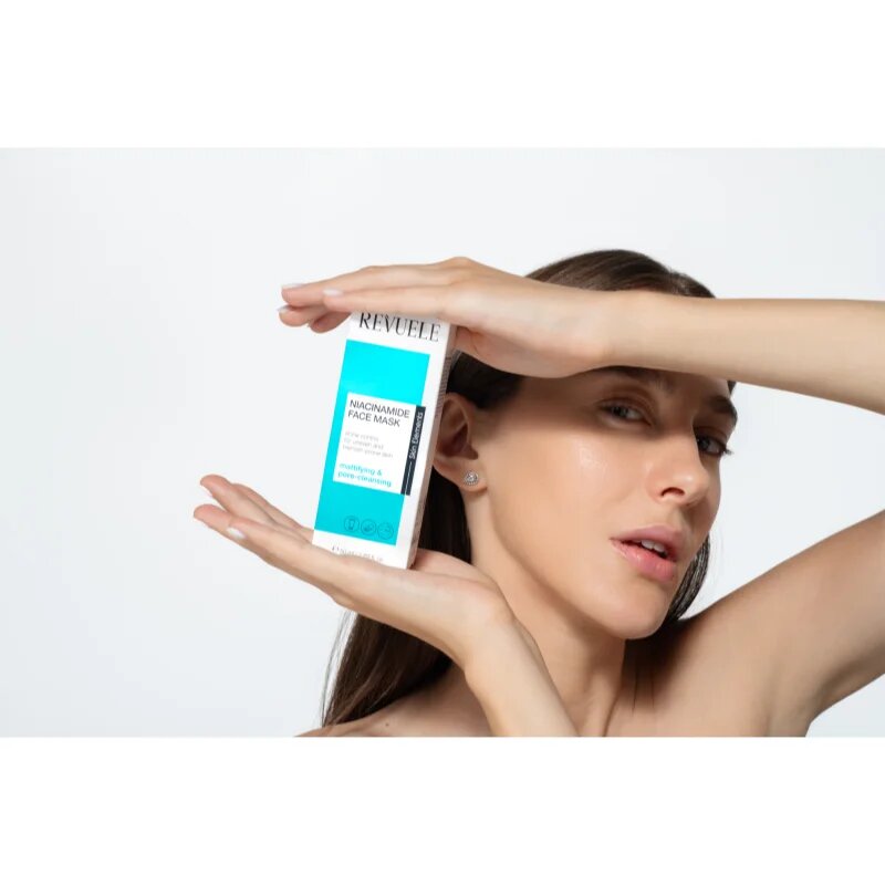 Revuele Niacinamide Face Mask čistilna maska za zmanjšanje proizvodnje sebuma in por 50 ml