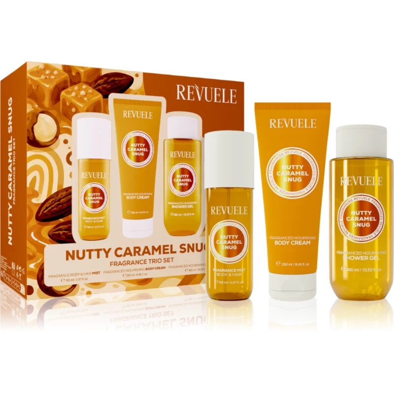 Revuele Nutty Caramel Snug Fragrance Trio Set darilni set za telo za ženske