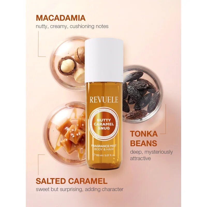 Revuele Nutty Caramel Snug Fragrance Trio Set darilni set za telo za ženske