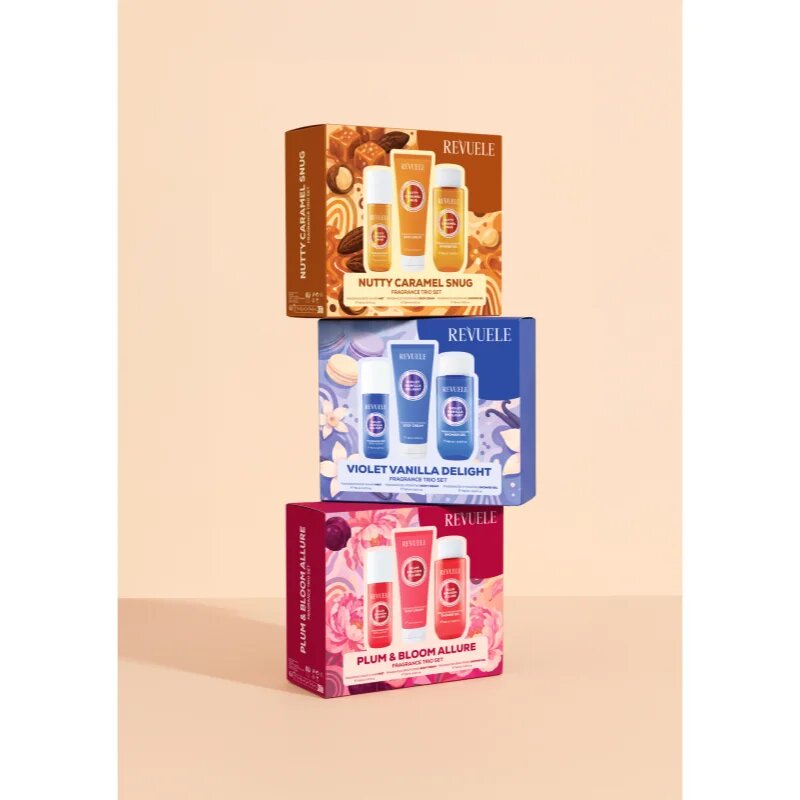 Revuele Nutty Caramel Snug Fragrance Trio Set darilni set za telo za ženske