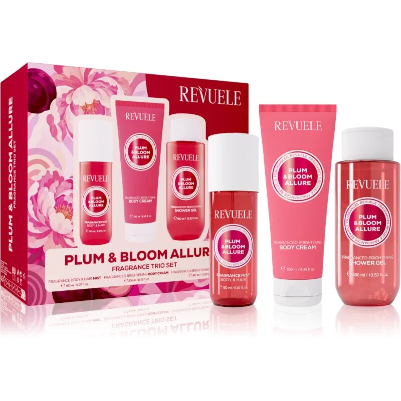 Revuele Plum & Bloom Allure Fragrance Trio Set darilni set za telo za ženske