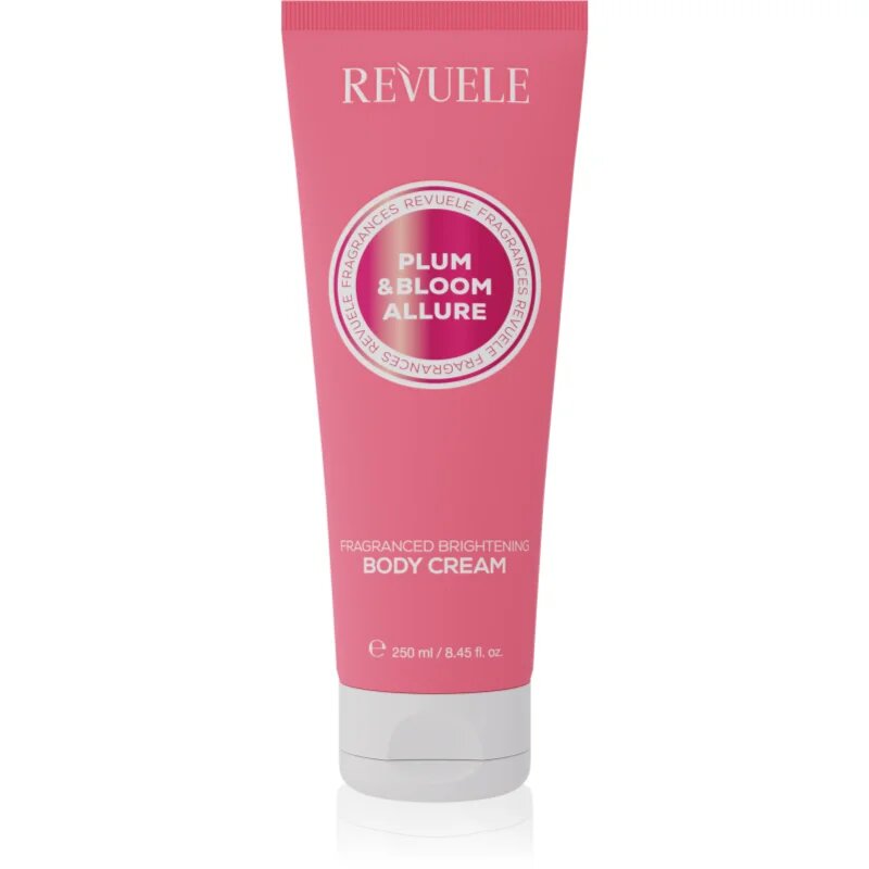 Revuele Plum & Bloom Allure Fragranced Brightening Body Cream posvetlitvena krema za telo z vlažilnim učinkom za ženske 250 ml