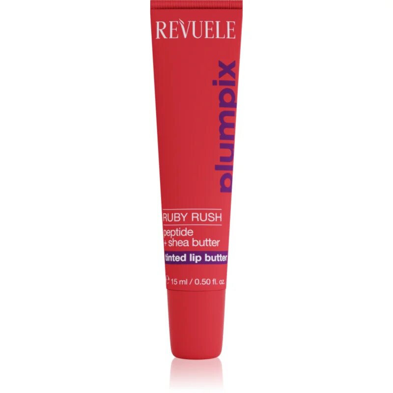 Revuele Plumpix Ruby Rush tonirani balzam za ustnice odtenek Sheer Red 15 ml