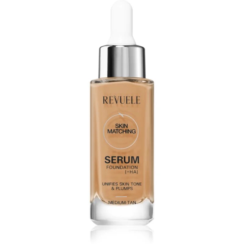 Revuele Serum Foundation [+HA] vlažilni tekoči puder za poenotenje tona kože odtenek Medium-Tan 30 ml