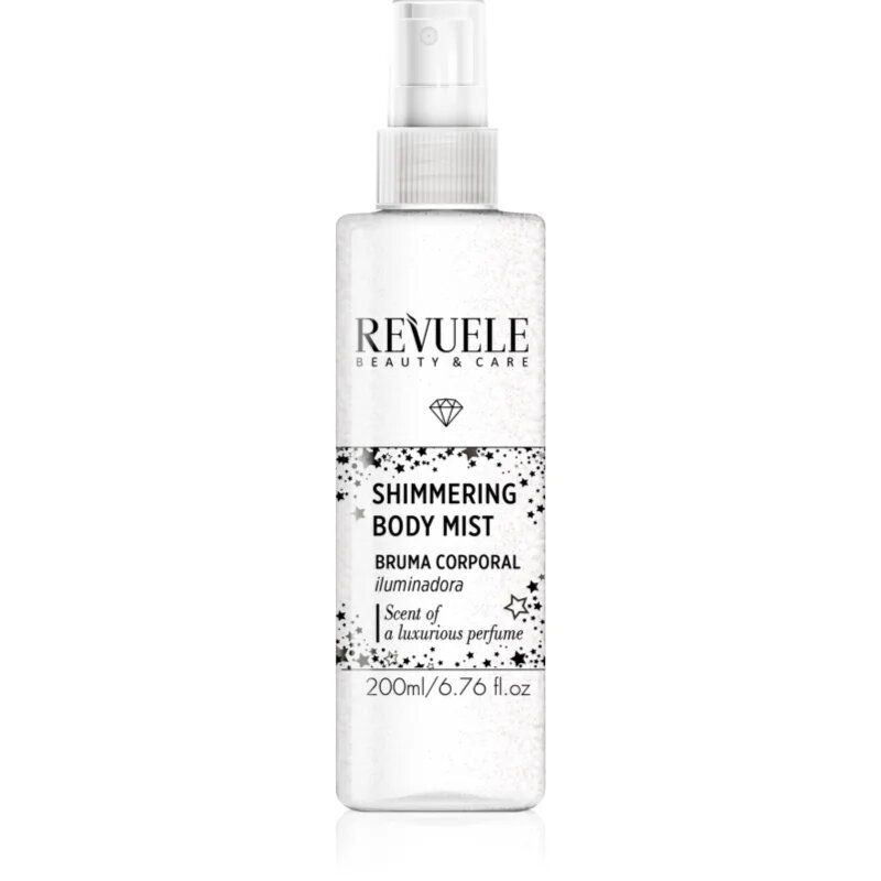 Revuele Shimmering Body Mist posvetlitvena meglica za telo odtenek Silver 200 ml