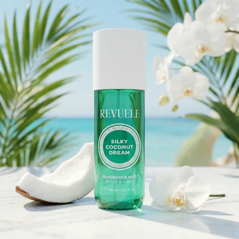 Revuele Silky Coconut Dream Fragrance Mist parfumska meglica za telo in lase za ženske 150 ml