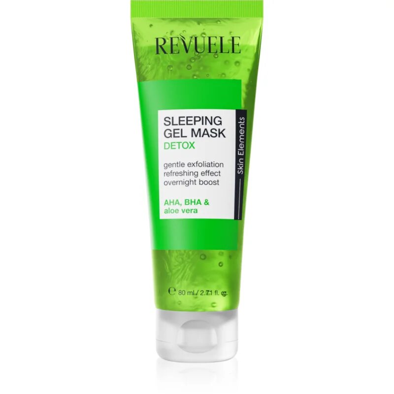 Revuele Sleeping Gel Mask Detox razstrupljevalna maska za obraz za noč 80 ml