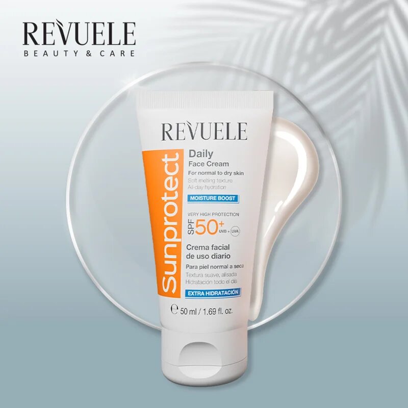 Revuele Sunprotect Moisture Boost vlažilna dnevna krema SPF 50+ 50 ml