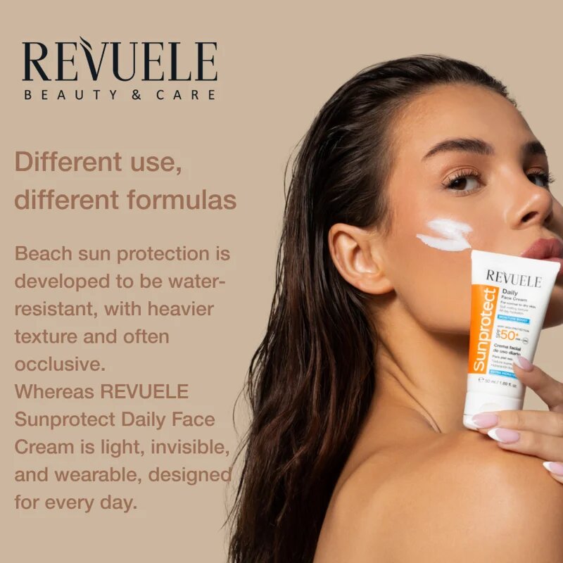 Revuele Sunprotect Moisture Boost vlažilna dnevna krema SPF 50+ 50 ml