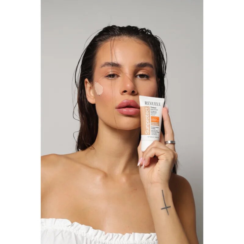 Revuele Sunprotect Tinted Face Cream tonirana zaščitna krema SPF 50+ odtenek Light Tint 50 ml