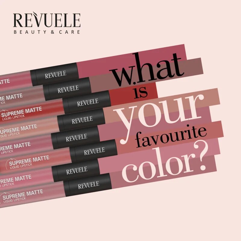 Revuele Supreme Matte Liquid Lipstick mat tekoča šminka odtenek 09 55 ml