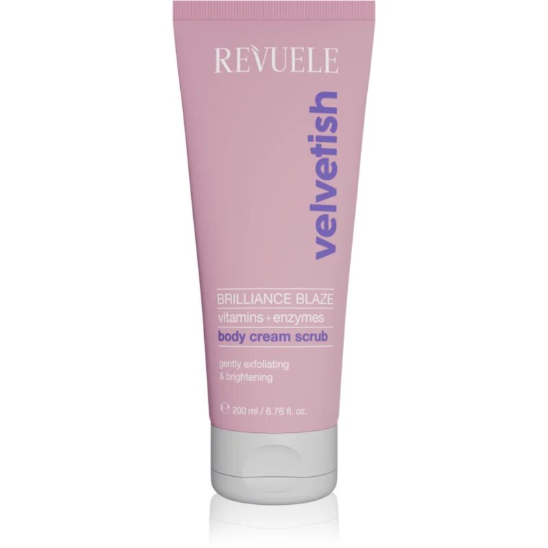 Revuele Velvetish Brilliance Blaze Body Cream Scrub posvetlitveni piling za telo 200 ml