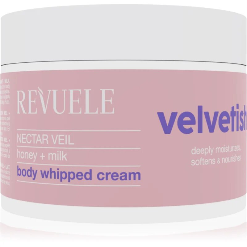 Revuele Velvetish Nectar Veil Body Whipped Cream vlažilna krema za telo Honey + Milk 300 ml