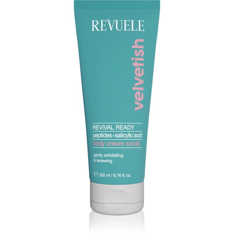 Revuele Velvetish Revival Ready Body Cream Scrub nežni piling za telo z revitalizacijskim učinkom 200 ml