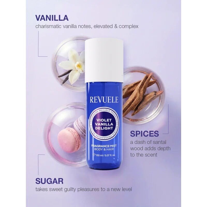Revuele Violet Vanilla Delight Fragrance Trio Set darilni set za telo za ženske
