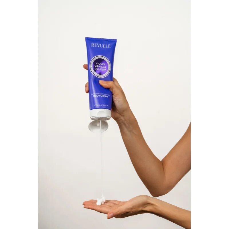 Revuele Violet Vanilla Delight Fragranced Hydrating Body Cream vlažilna krema za telo za ženske 250 ml