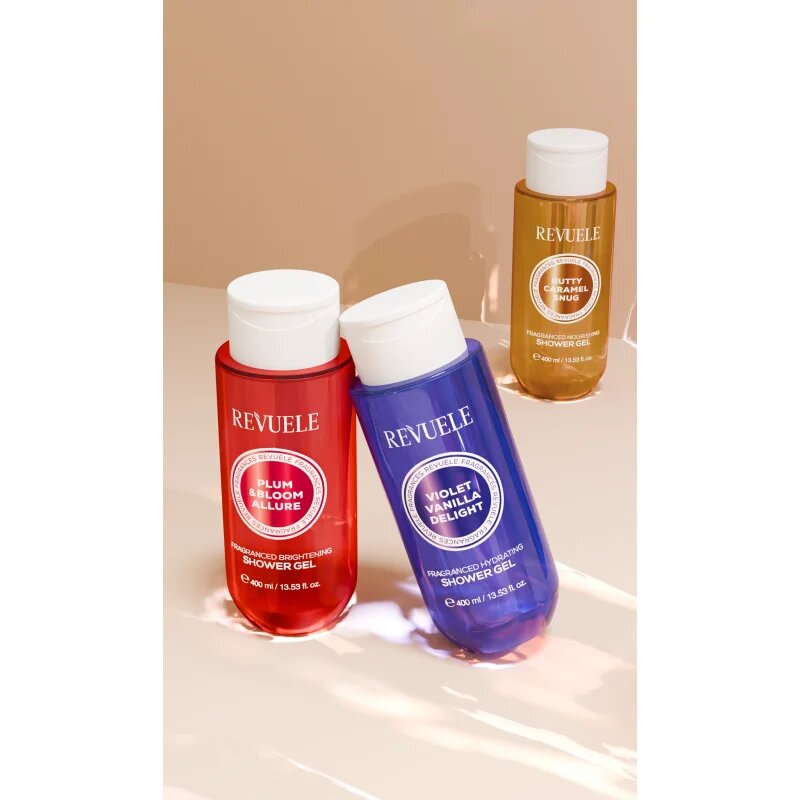 Revuele Violet Vanilla Delight Fragranced Hydrating Shower Gel parfumirani gel za prhanje z vlažilnim učinkom za ženske 400 ml