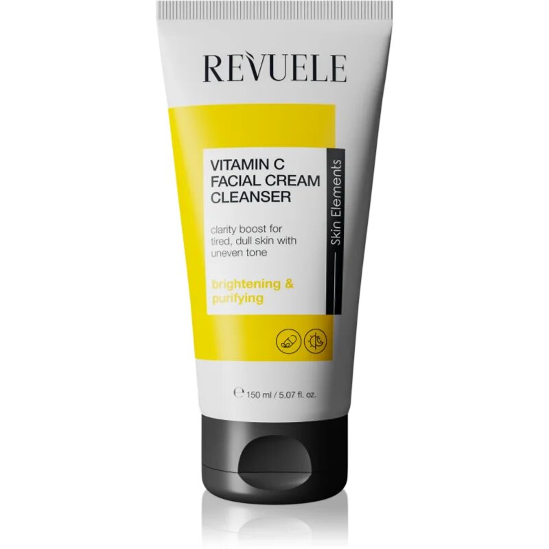Revuele Vitamin C Facial Cream Cleanser krema za odstranjevanje ličil in čiščenje kože za osvetljevanje kože in hidratacijo 150 ml