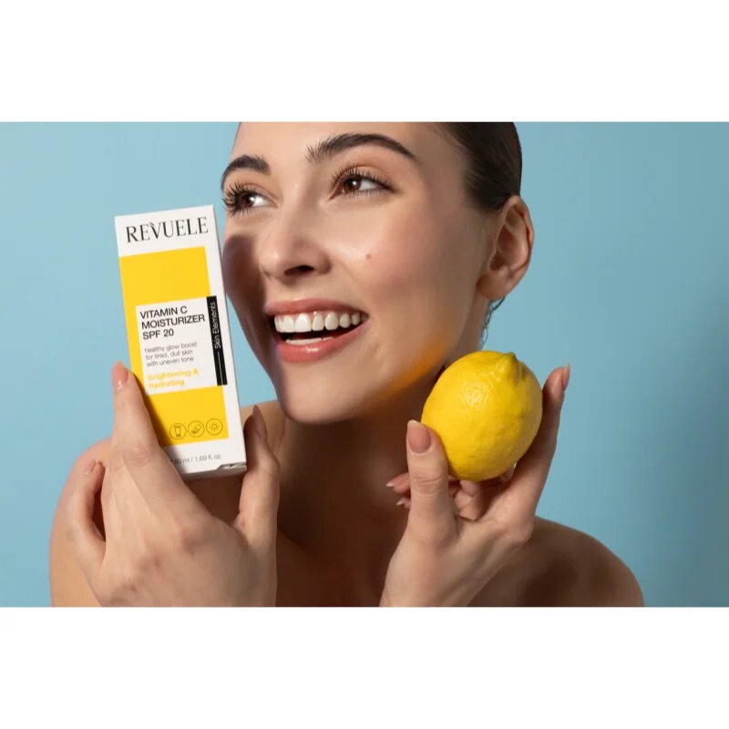 Revuele Vitamin C Moisturizer SPF 20 vlažilna in posvetlitvena krema za obraz SPF 20 50 ml