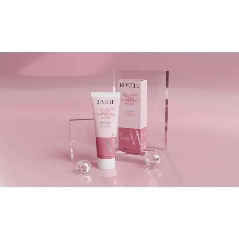 Revuele Wonder Collagen Boost Wrapping Mask maska za spanje za posvetlitev in zgladitev kože 80 ml