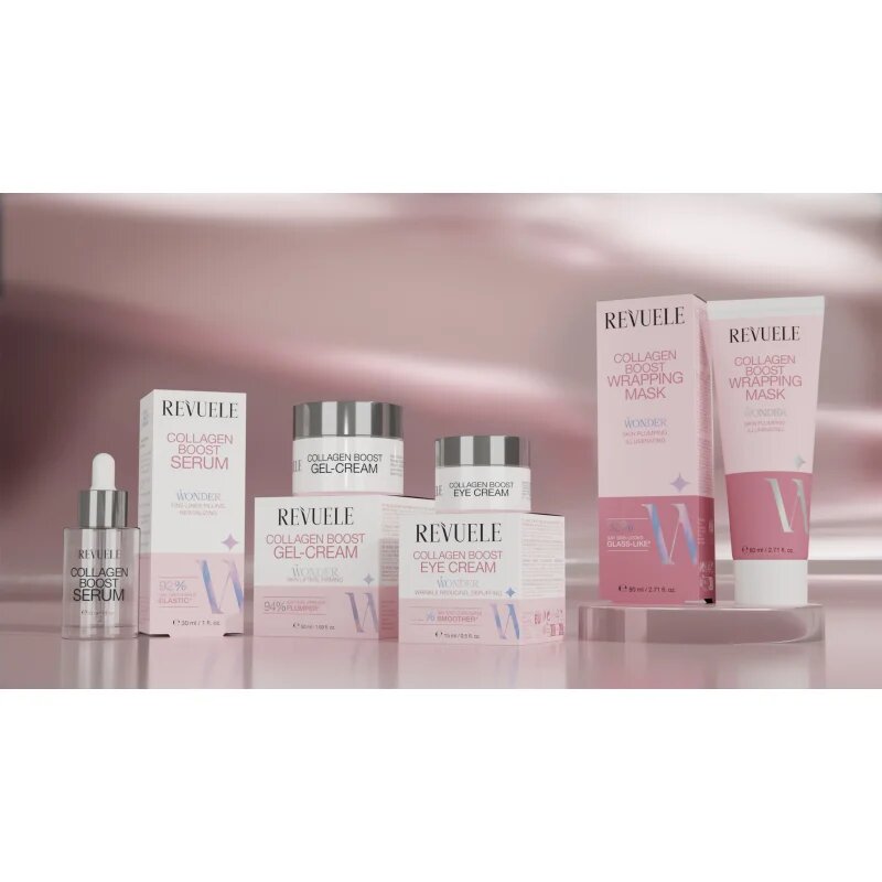 Revuele Wonder Collagen Boost Wrapping Mask maska za spanje za posvetlitev in zgladitev kože 80 ml