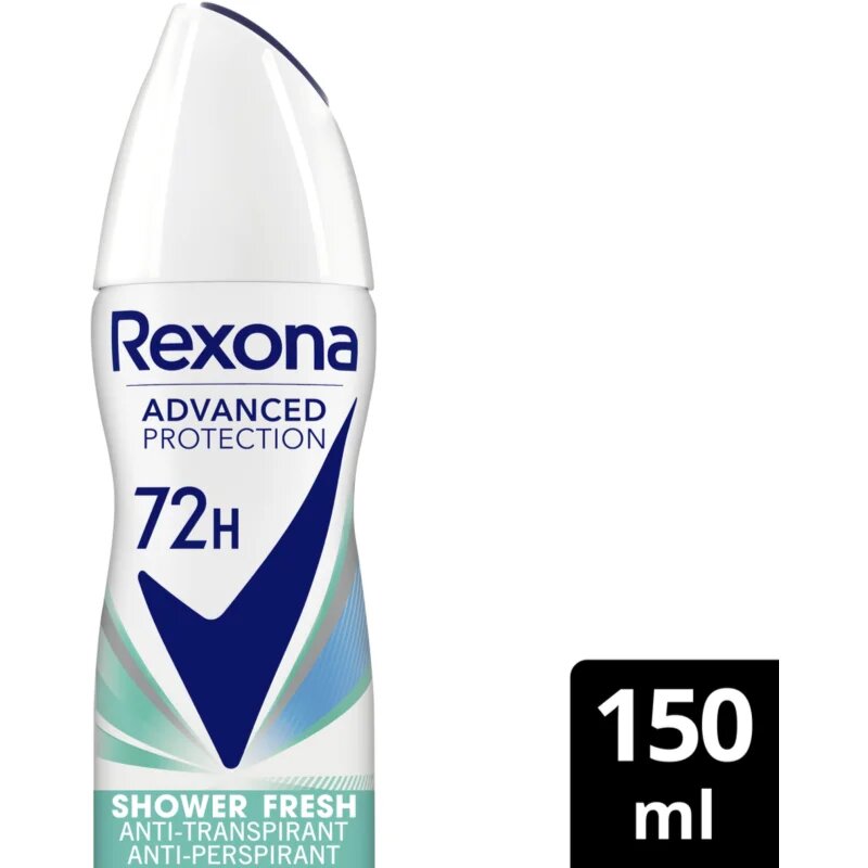 Rexona Advanced Protection Shower Fresh antiperspirant pršilo 150 ml