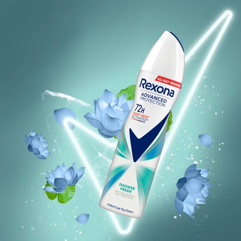 Rexona Advanced Protection Shower Fresh antiperspirant pršilo 150 ml