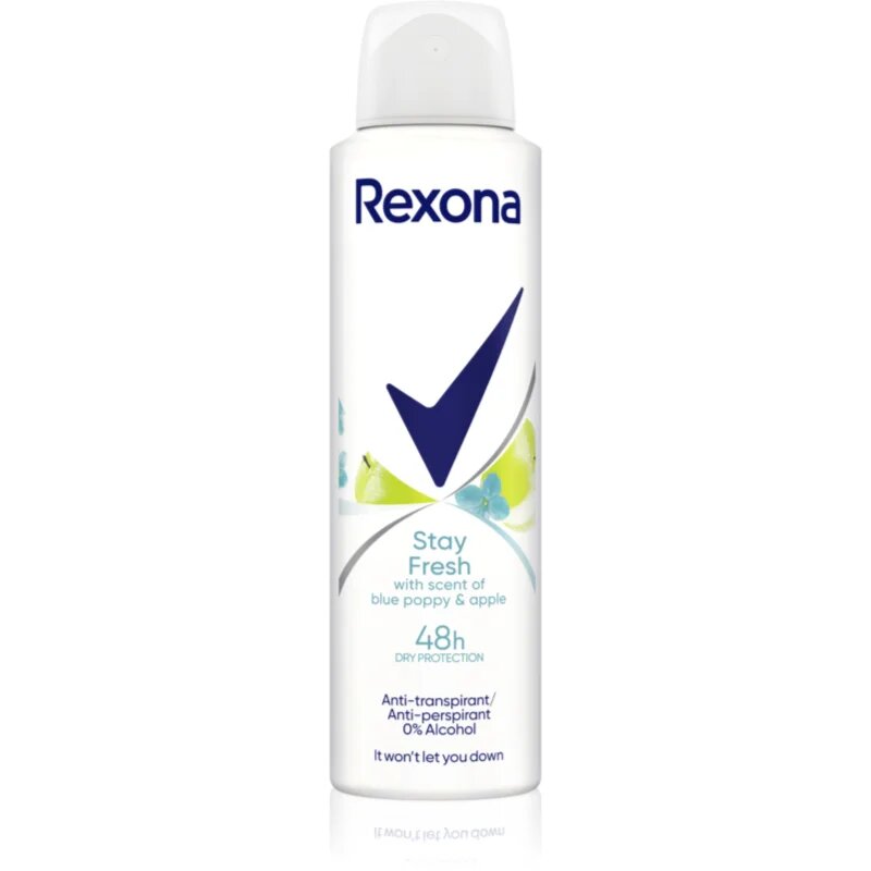 Rexona Blue Poppy & Apple antiperspirant pršilo 150 ml