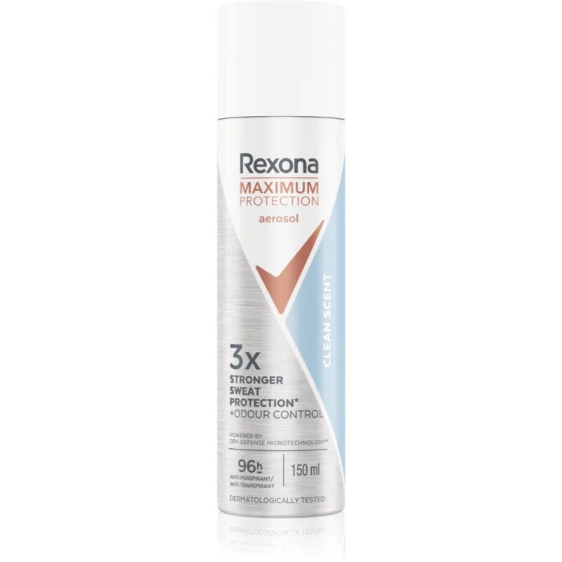 Rexona Maximum Protection Clean Scent antiperspirant v pršilu proti prekomernemu potenju 150 ml