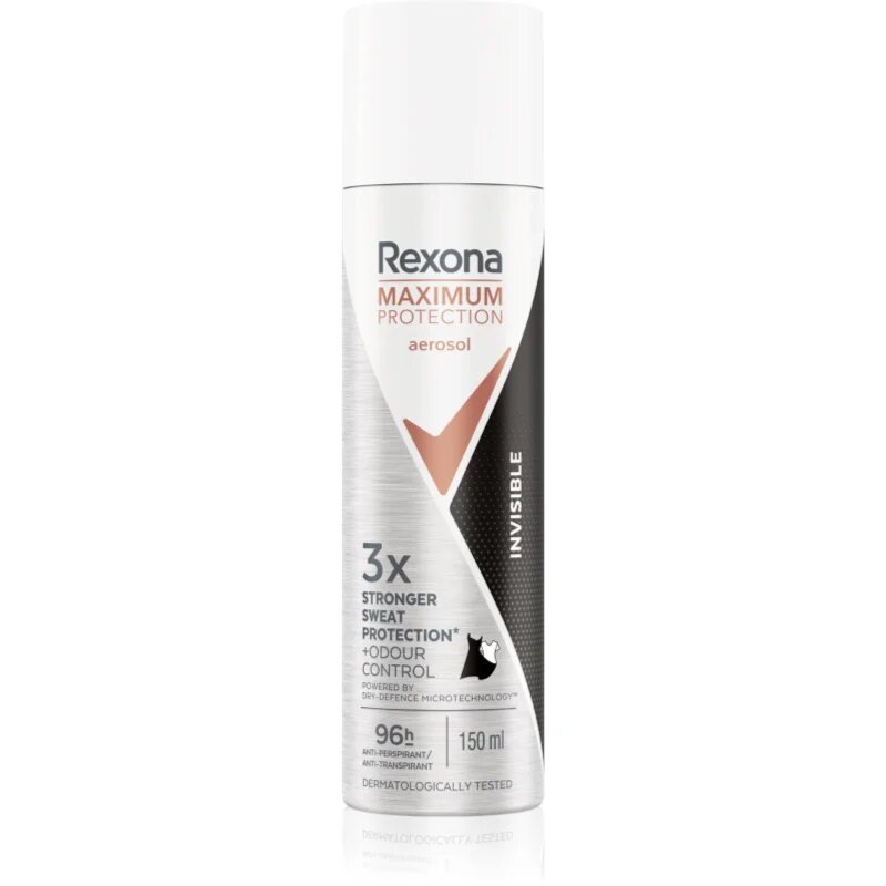 Rexona Maximum Protection Invisible antiperspirant v pršilu proti prekomernemu potenju 150 ml