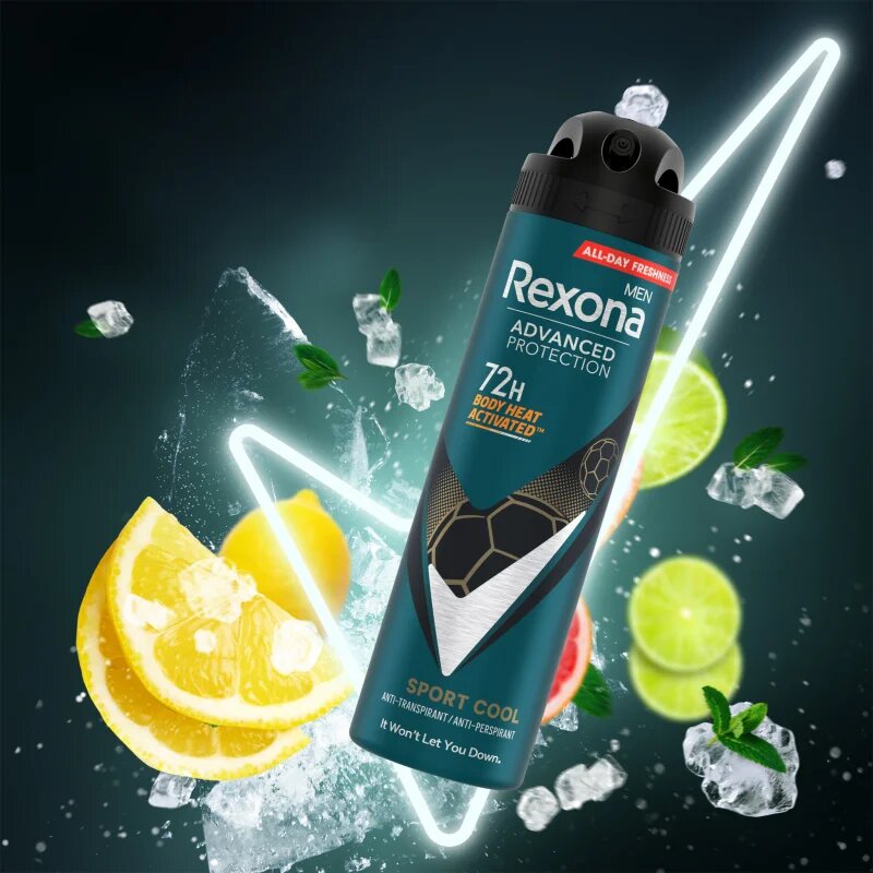 Rexona Men Advanced Protection Sport Cool antiperspirant v pršilu 72 ur za moške 150 ml