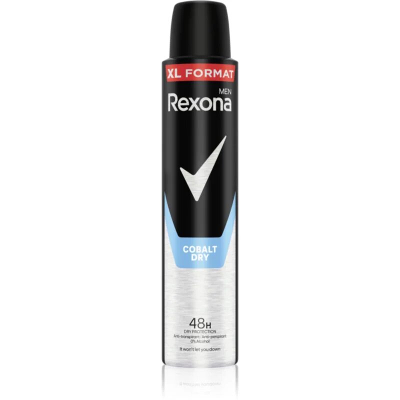 Rexona Men Cobalt Dry antiperspirant v pršilu za moške XL Cobalt Dry 200 ml