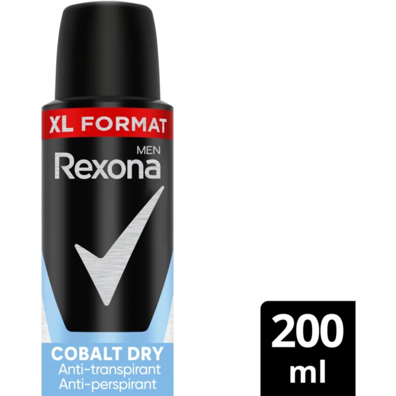 Rexona Men Cobalt Dry antiperspirant v pršilu za moške XL Cobalt Dry 200 ml