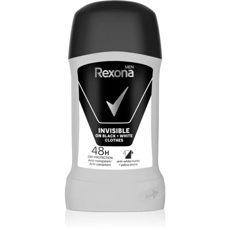 Rexona Men Invisible trdi antiperspirant proti belim madežem 48 H 50 ml