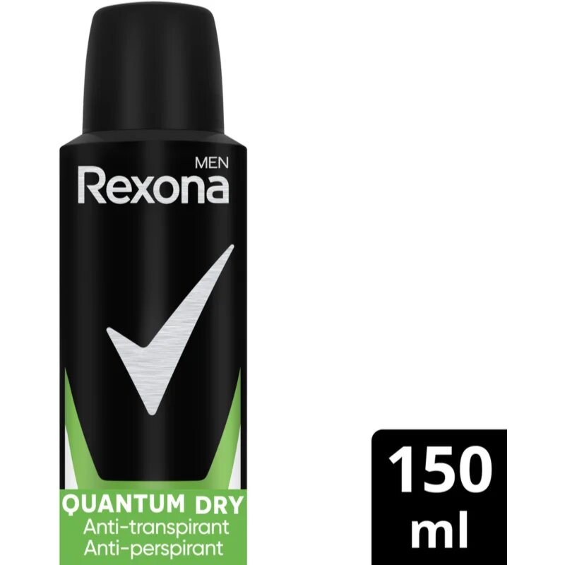 Rexona Men Quantum Dry antiperspirant v pršilu 150 ml