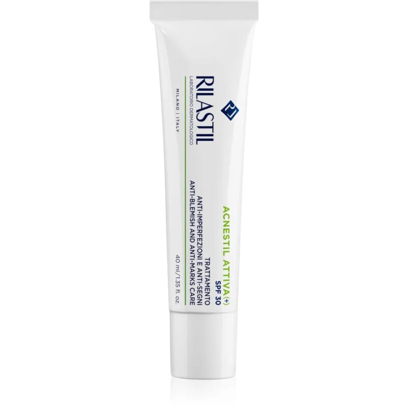 Rilastil Acnestil Attiva (+) krema za obraz proti nepravilnostim na koži SPF 30 40 ml