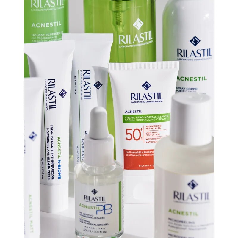 Rilastil Acnestil PB pomirjajoči gel za mastno in problematično kožo 30 ml