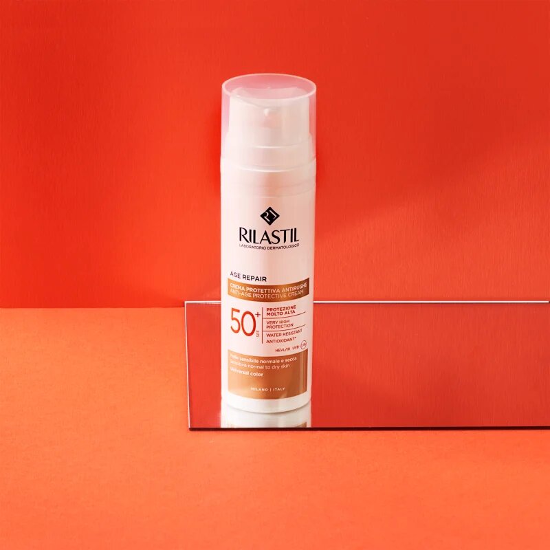 Rilastil Age Repair SPF 50+ zaščitna tonirana krema za obraz SPF 50+ 50 ml