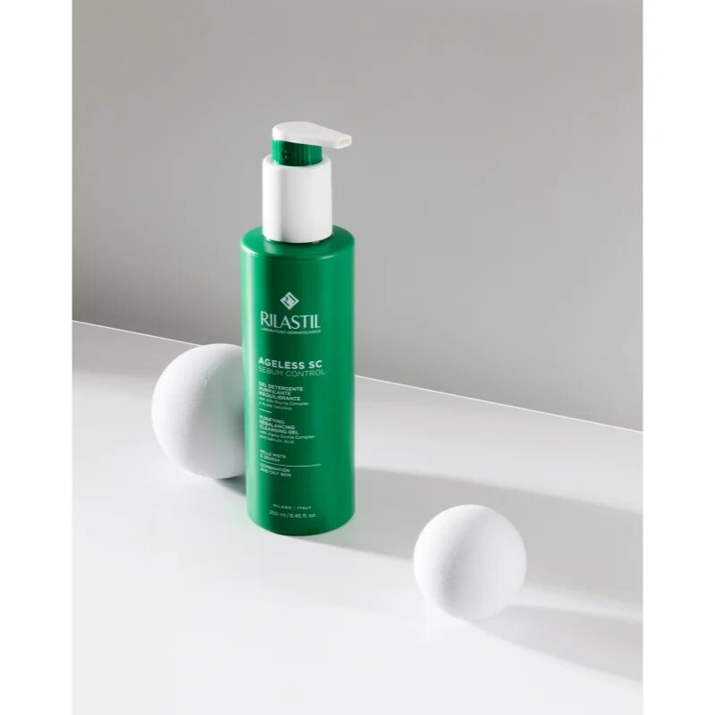 Rilastil Ageless SC matirajoči čistilni gel 250 ml
