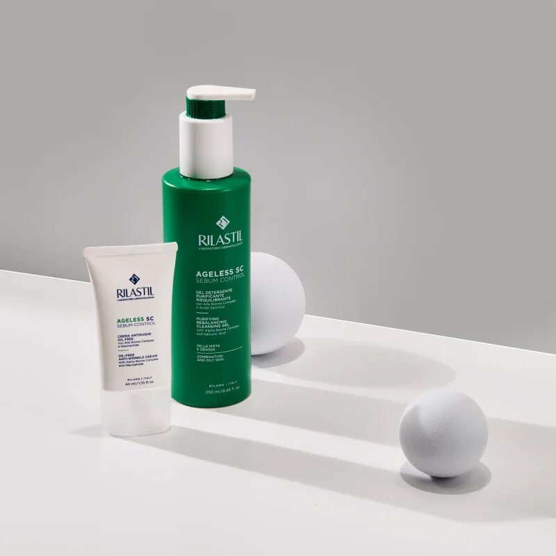 Rilastil Ageless SC matirajoči čistilni gel 250 ml