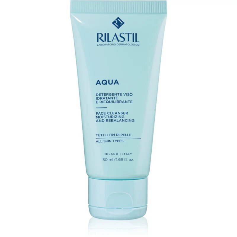 Rilastil Aqua čistilna emulzija za obraz 50 ml