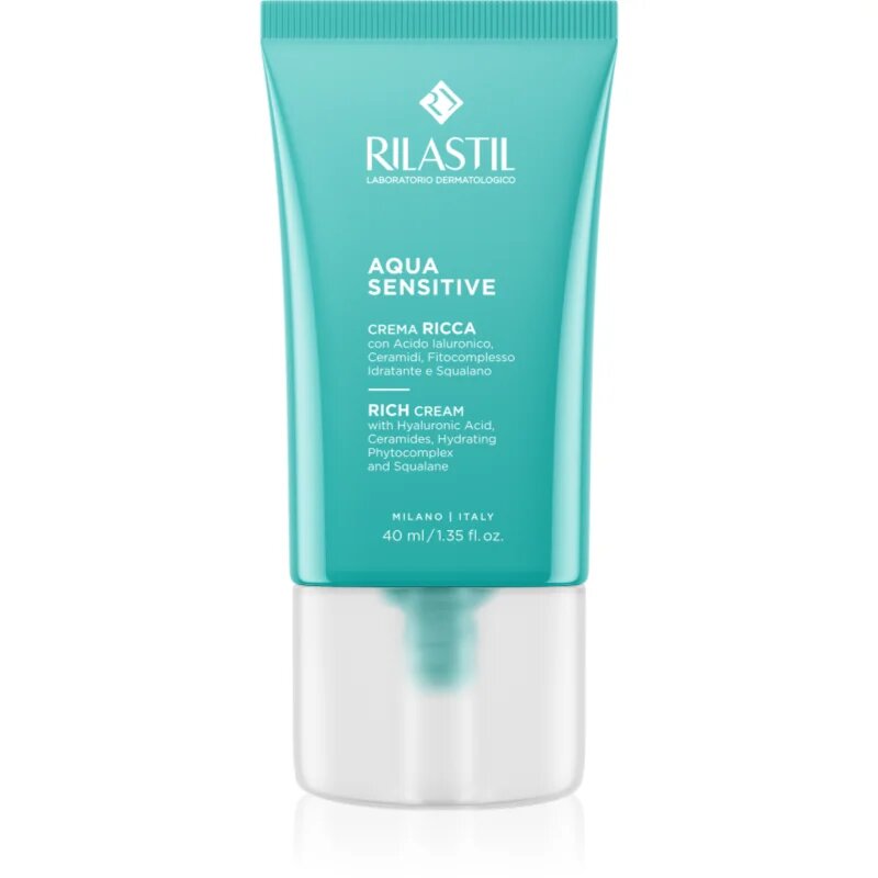 Rilastil Aqua Sensitive vlažilna krema za suho do zelo suho kožo 40 ml