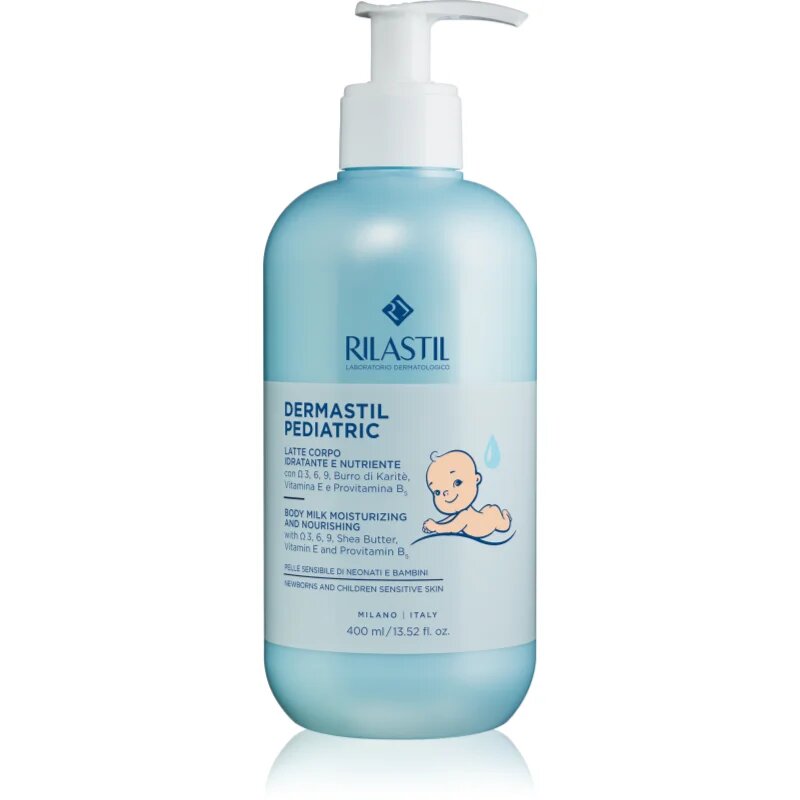 Rilastil Dermastil Pediatric nežno mleko za telo za otroke od rojstva 400 ml