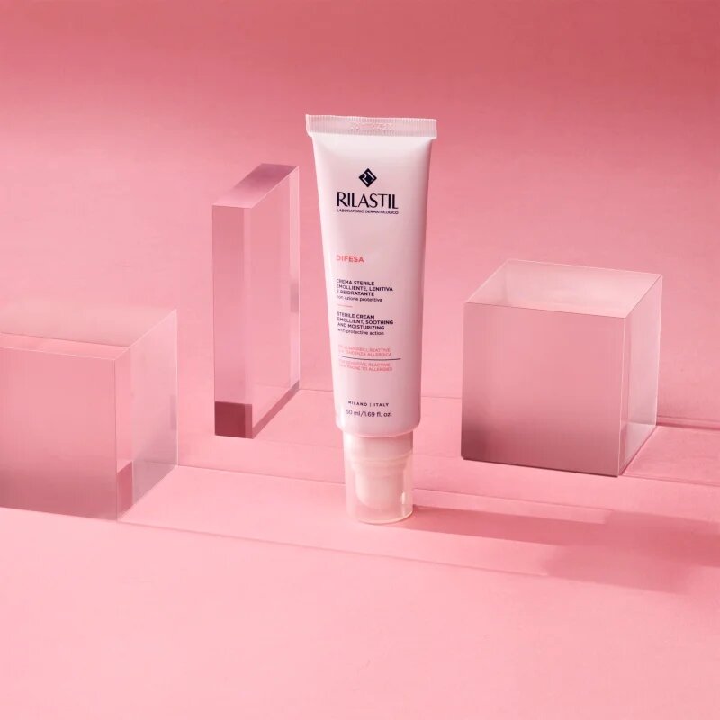 Rilastil Difesa pomirjujoča krema za občutljivo in netolerantno kožo 50 ml