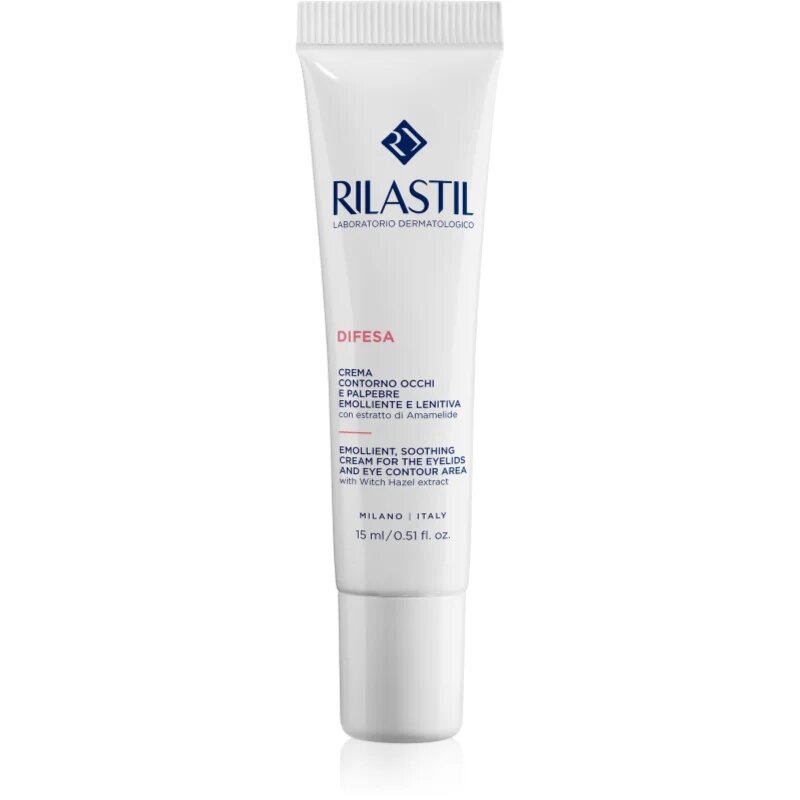 Rilastil Difesa vlažilna in pomirjujoča krema za predel okoli oči 15 ml